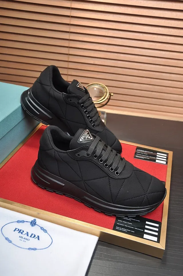 Prada Cloudbust Black Quilted Lifestyle Sneakers 7