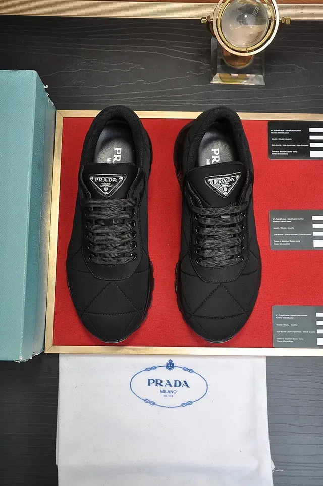 Prada Cloudbust Black Quilted Lifestyle Sneakers 10