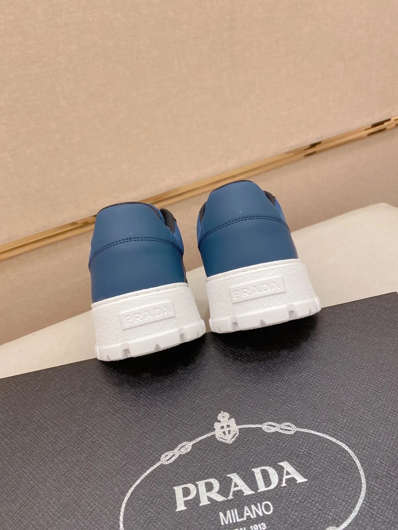 Prada Cloudbust Blue Platform Lifestyle Sneakers 3