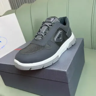 Prada Cloudbust Gray and White Lifestyle Sneakers