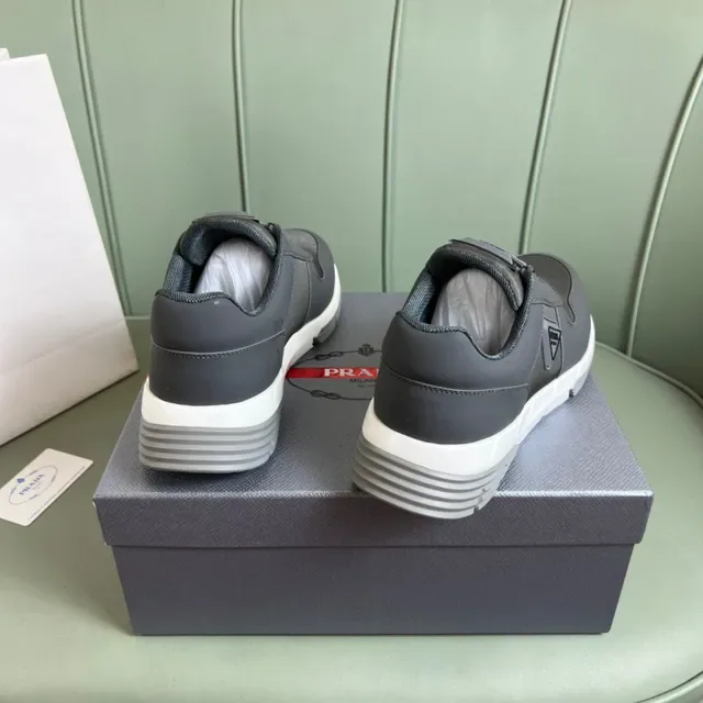Prada Cloudbust Gray and White Lifestyle Sneakers 6