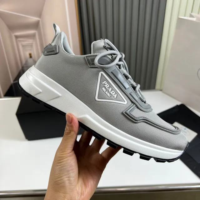 Prada Cloudbust Gray Textile Lifestyle Sneakers 4