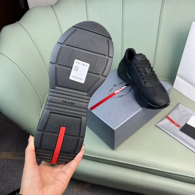 Prada Cloudbust Monochrome Black Lifestyle Sneakers 2