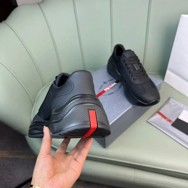 Prada Cloudbust Monochrome Black Lifestyle Sneakers 3