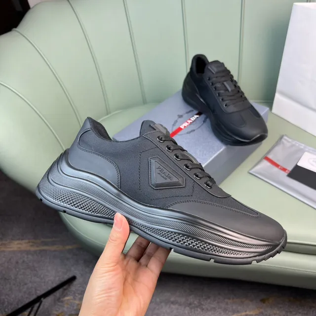 Prada Cloudbust Monochrome Black Lifestyle Sneakers 4