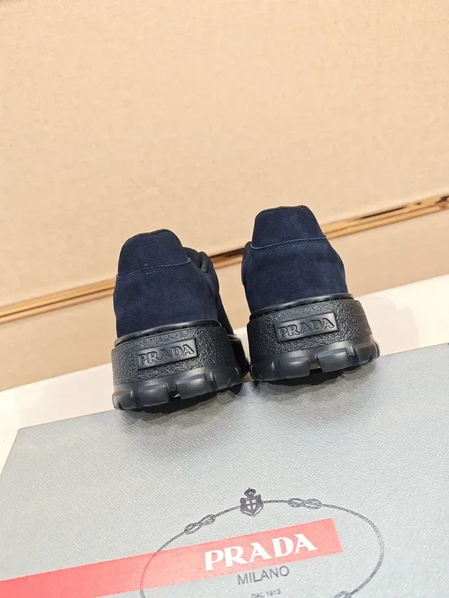 Prada Cloudbust Navy Suede Lifestyle Sneakers 3
