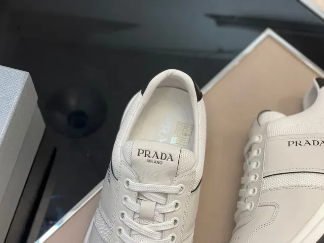 Prada Cloudbust Off-White and Black Lifestyle Sneakers 2
