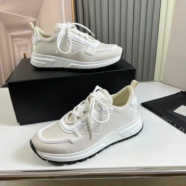 Prada Cloudbust Off-White Textile Lifestyle Sneakers 6