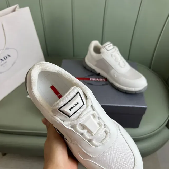 Prada Cloudbust Blanco y Gris Lifestyle Sneakers 3