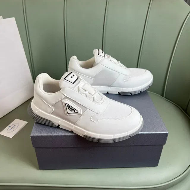 Prada Cloudbust Blanco y Gris Lifestyle Sneakers 8