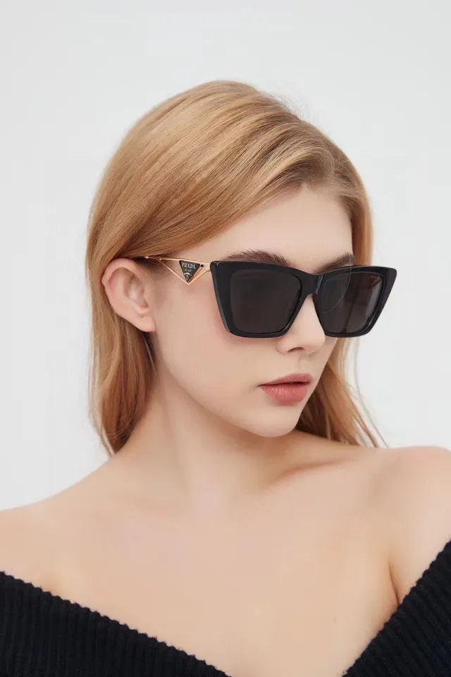 Prada Square Frame White Sunglasses 2