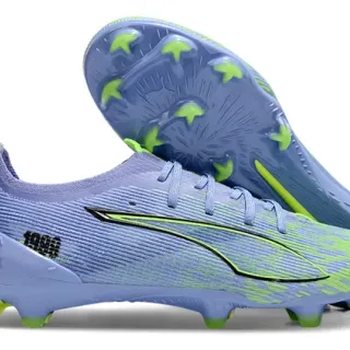 Puma Future Z 1.1 1999 लैवेंडर-नीला लाइम हरा फर्म ग्राउंड सॉकर जूते