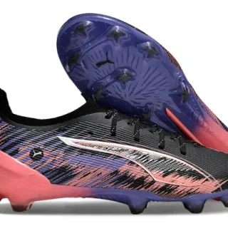 Puma Future Z Black Multicolor Low-Cut Synthetic Upper Gradient Brushstroke Graphic Firm-Ground Soccer Shoes