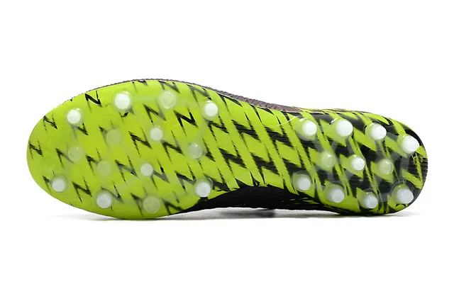 Puma Future Z Navy Green Chaussures de football avec upper en maille de chaussette pour terrain ferme 6