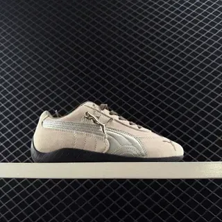 Puma Speedcat OG Beige and Silver Lifestyle Sneakers