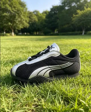 Puma Speedcat Blanc Argent Noir Enfants Style de vie Sneakers 5