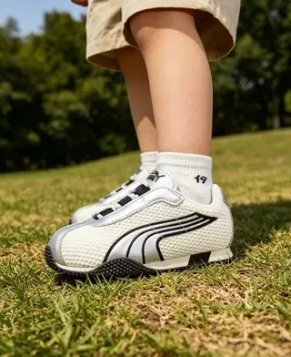 Puma Speedcat Blanc Argent Noir Enfants Style de vie Sneakers 11