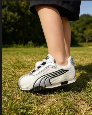 Puma Speedcat Blanc Argent Noir Enfants Style de vie Sneakers 13