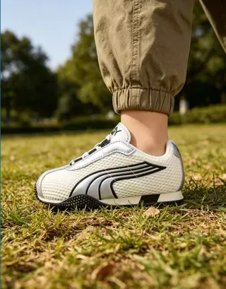 Puma Speedcat Blanc Argent Noir Enfants Style de vie Sneakers 14