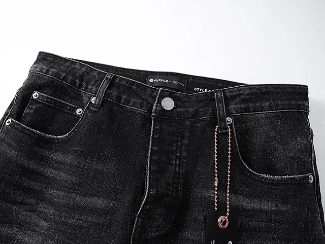 Purple Brand Distressed Black Flared Mid-Rise Jeans 4