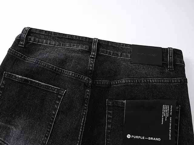 Purple Brand Distressed Black Flared Mid-Rise Jeans 5
