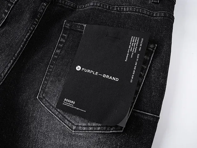 Purple Brand Distressed Black Flared Mid-Rise Jeans 8