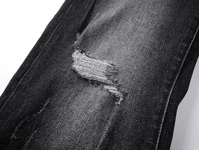 Purple Brand Distressed Black Flared Mid-Rise Jeans 10