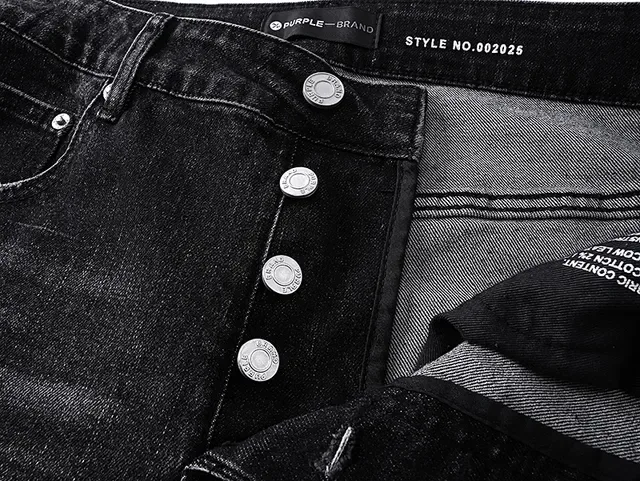 Purple Brand Distressed Black Flared Mid-Rise Jeans 13