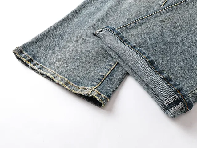 Purple Brand Distressed Light-Wash Flared Jeans 13
