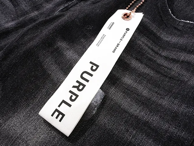 Purple Brand Distressed Washed Black Slim-Fit Jeans 12