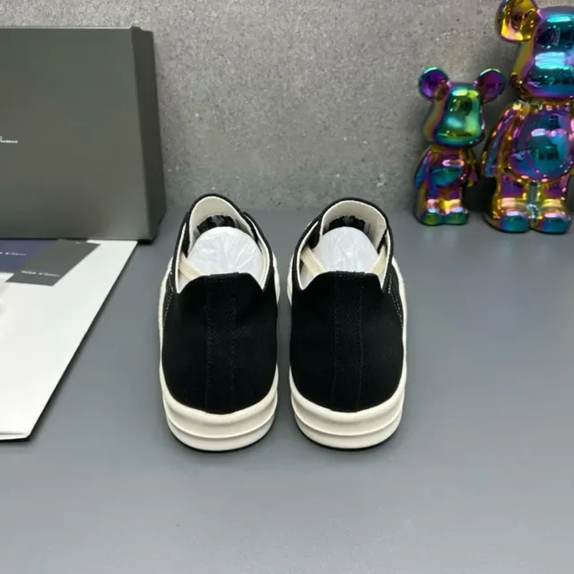 Rick Owens DRKSHDW Geobasket Black and White Lifestyle Sneakers 5
