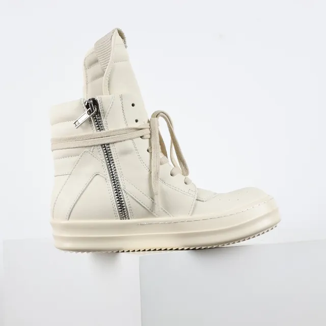 Rick Owens Geobasket Off-White Lifestyle Sneakers 7