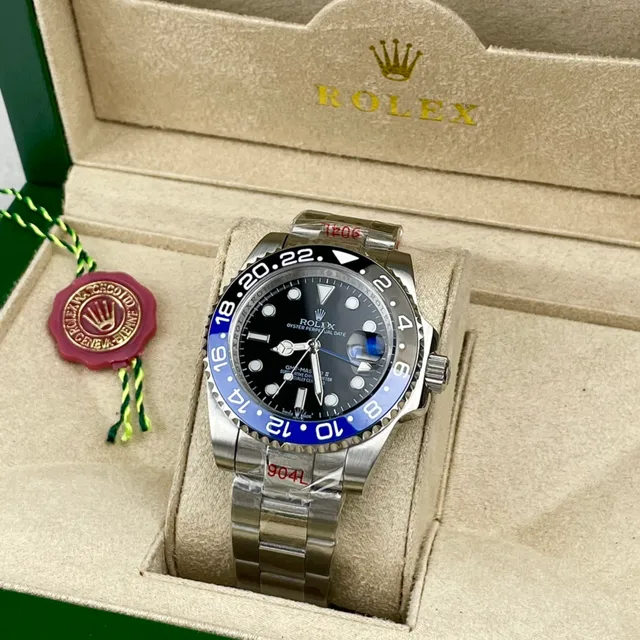 Rolex GMT-Master II Cadran noir Lunette bleu et noir Montre mécanique 3