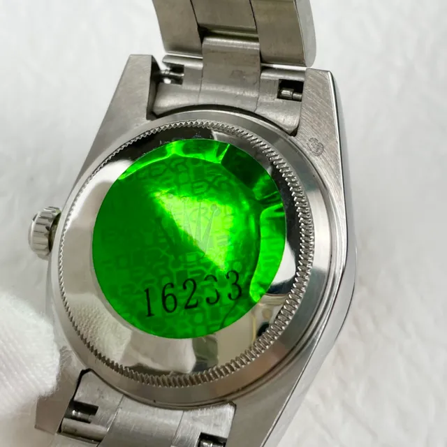 Rolex Oyster Perpetual Cadran Jaune Acier Inoxydable Montre Mécanique 2
