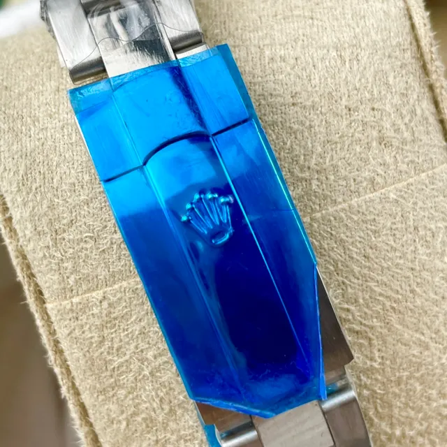 Rolex Oyster Perpetual Cadran Jaune Acier Inoxydable Montre Mécanique 3