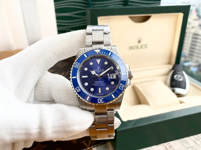 Rolex Submariner Blue Bezel Mechanical Watch 7