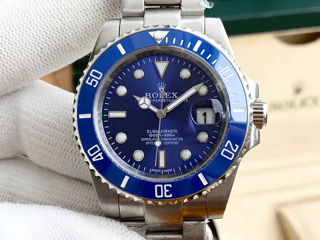 Rolex Submariner Blue Bezel Mechanical Watch 9