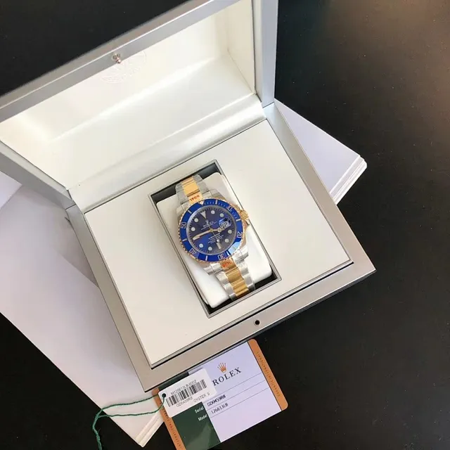 Rolex Submariner Argent Brossé Acier Inoxidable Oyster-Style Case Montre Mécanique 2