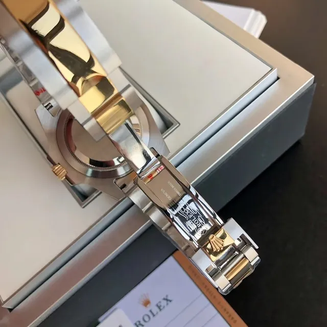 Rolex Submariner Argent Brossé Acier Inoxidable Oyster-Style Case Montre Mécanique 3
