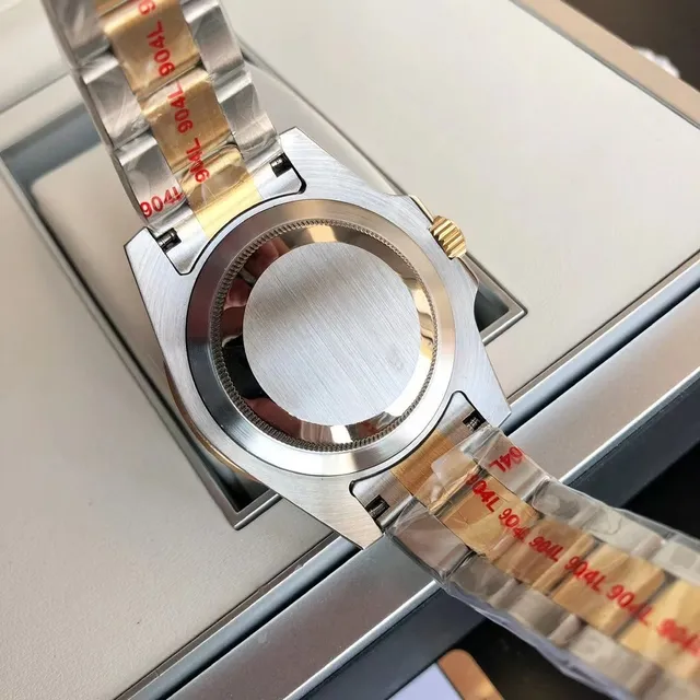 Rolex Submariner Argent Brossé Acier Inoxidable Oyster-Style Case Montre Mécanique 5