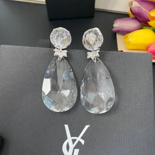 Saint Laurent أقراط كريستال قطرة