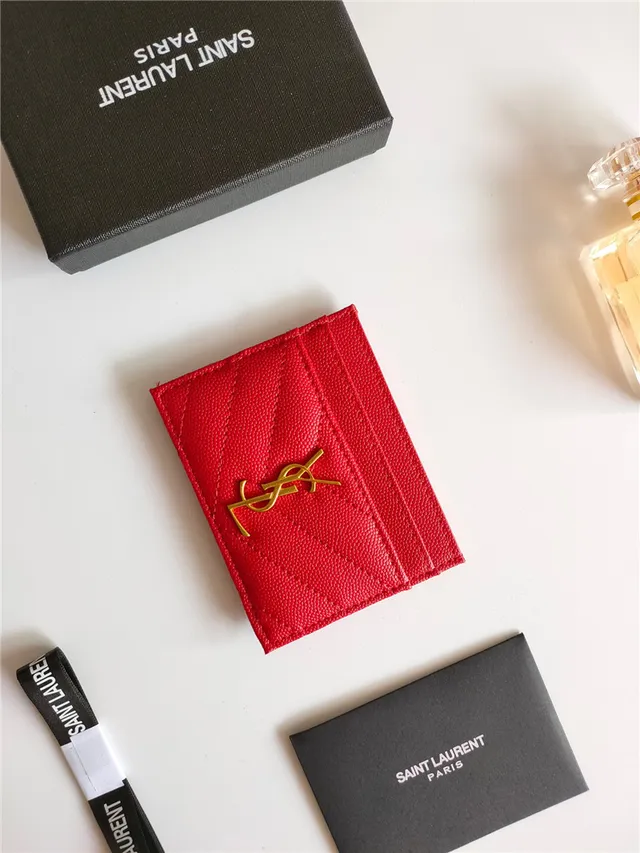 Saint Laurent Loulou Quilted Black Leather Card Holder 5