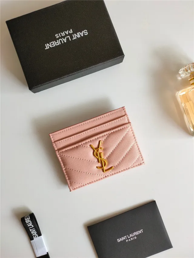Saint Laurent Loulou Quilted Black Leather Card Holder 12