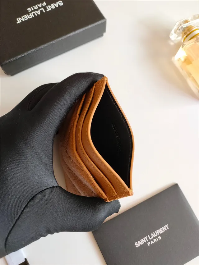 Saint Laurent Loulou Quilted Black Leather Card Holder 13