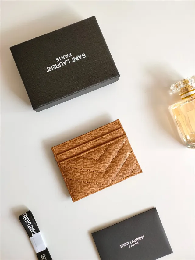 Saint Laurent Loulou Quilted Black Leather Card Holder 16