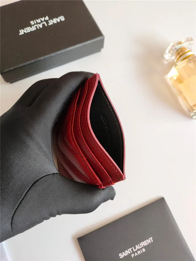 Saint Laurent Loulou Quilted Black Leather Card Holder 19