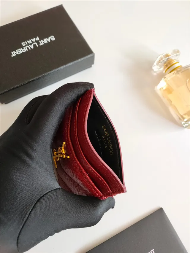Saint Laurent Loulou Quilted Black Leather Card Holder 20