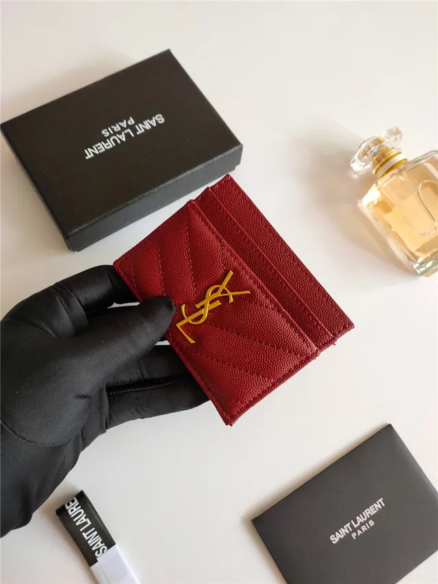 Saint Laurent Loulou Quilted Black Leather Card Holder 21