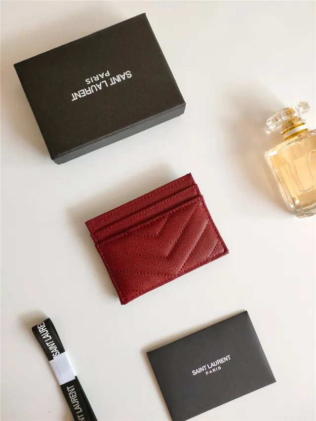 Saint Laurent Loulou Quilted Black Leather Card Holder 22