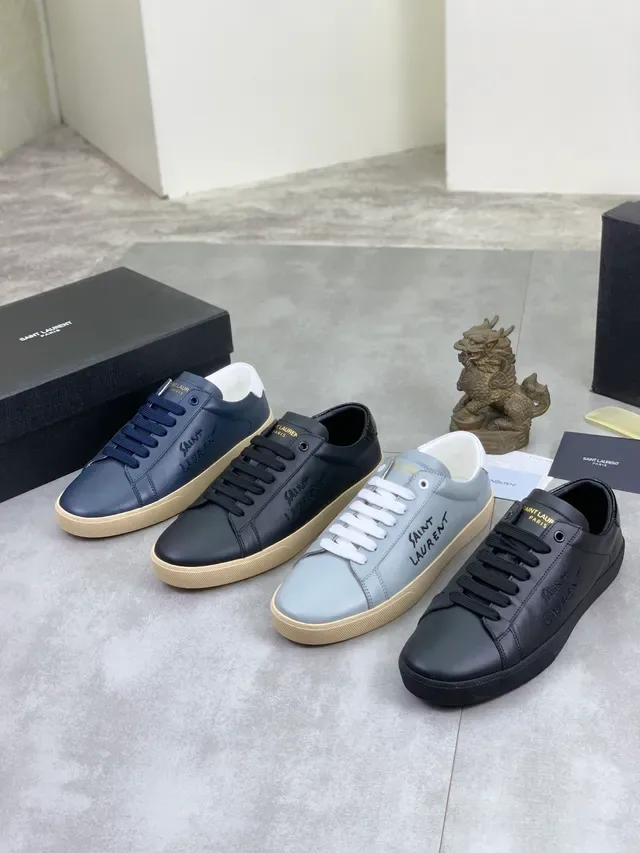 Saint Laurent Navy Leather Lifestyle Sneaker 2